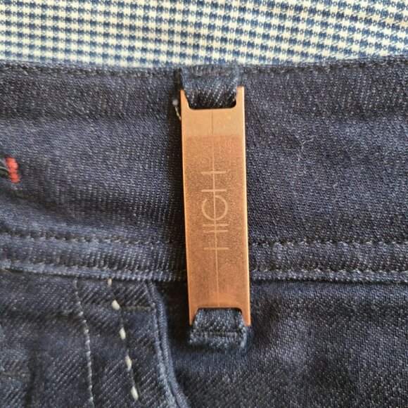 NEW NWOT! HIGH EVERYDAY COUTURE HIGH BLUE TAPERED RIGOUR STRETCH DENIM JEANS 6 - Picture 3 of 9